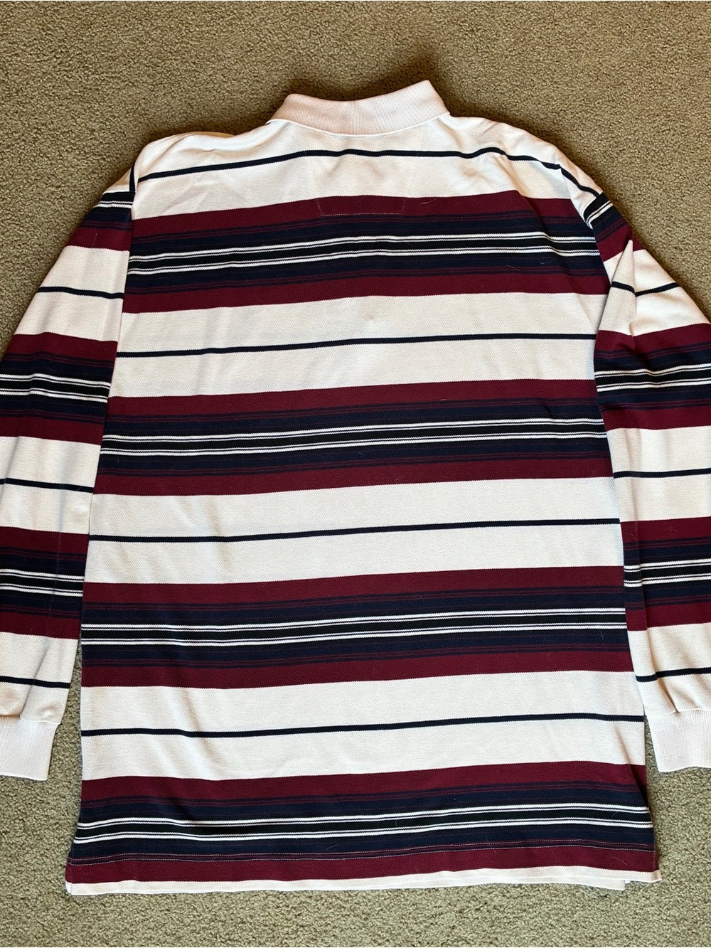 Nautica Long Sleeve Polo/Dress Shirt Combo Striped 100% Cotton Men's XXL - Picture 10 of 10
